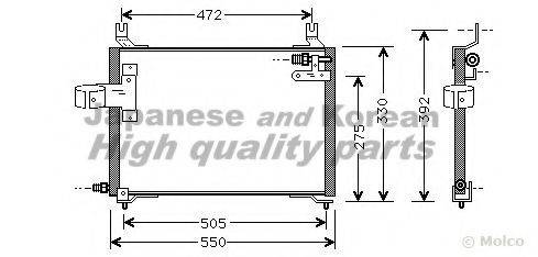 ASHUKI I00205 Конденсатор, кондиціонер