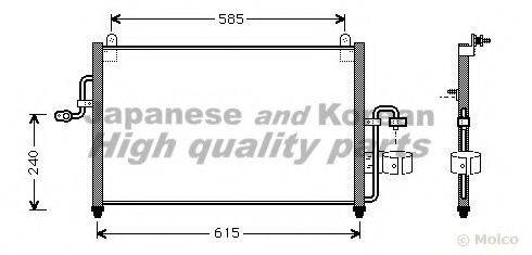 ASHUKI J03314 Конденсатор, кондиціонер