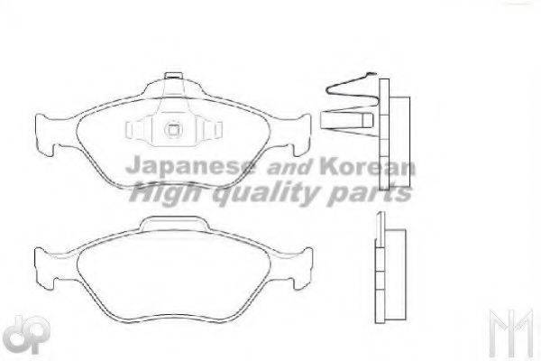 ASHUKI M05005A Комплект гальмівних колодок, дискове гальмо