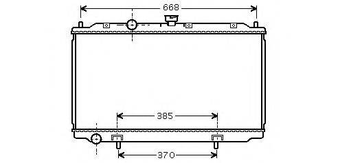 ASHUKI N65311 Радіатор, охолодження двигуна