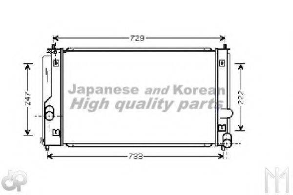 ASHUKI T55115 Радіатор, охолодження двигуна