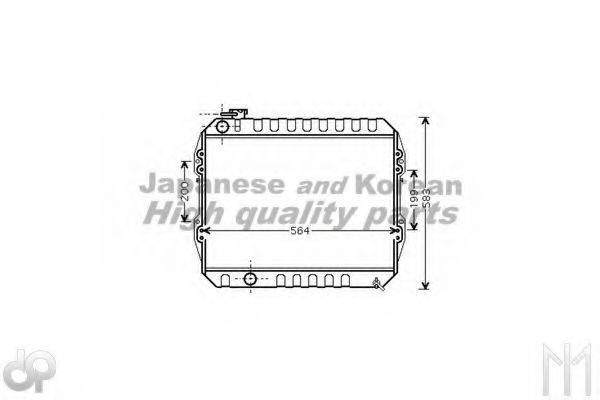 ASHUKI T55237 Радіатор, охолодження двигуна