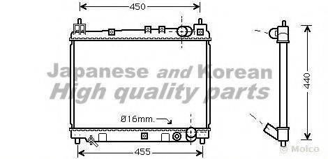 ASHUKI T55315 Радіатор, охолодження двигуна