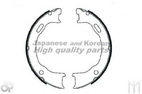 ASHUKI US104101 Комплект гальмівних колодок; Комплект гальмівних колодок, стоянкова гальмівна система