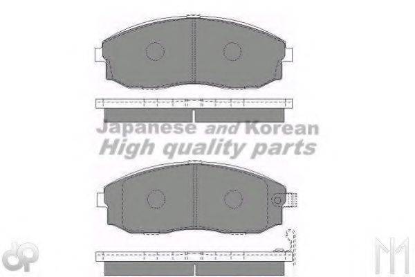 ASHUKI Y02930A Комплект гальмівних колодок, дискове гальмо