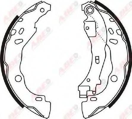 ABE C0C020ABE Комплект гальмівних колодок