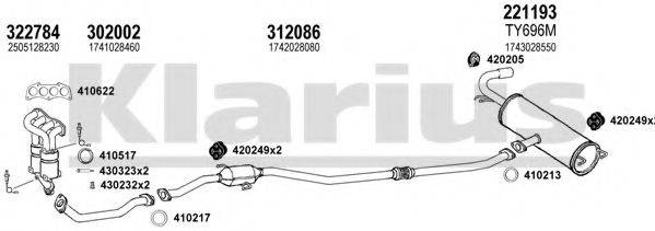 KLARIUS 900506E Система випуску ОГ