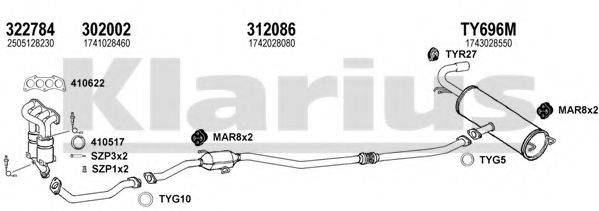 KLARIUS 900506U Система випуску ОГ