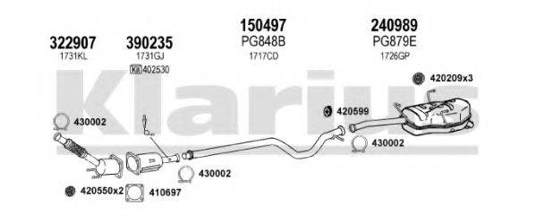 KLARIUS 631395E Система випуску ОГ