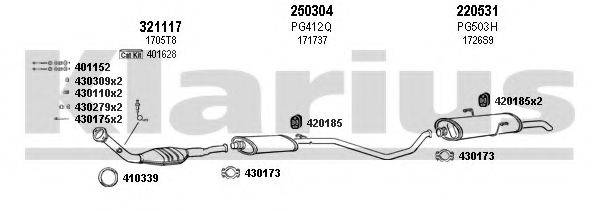 KLARIUS 630475E Система випуску ОГ