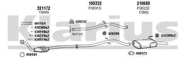 KLARIUS 630494E Система випуску ОГ