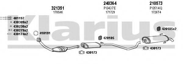 KLARIUS 630595E Система випуску ОГ