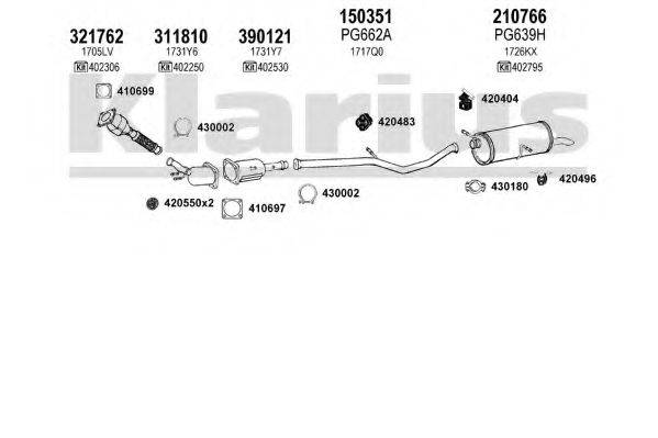 KLARIUS 630727E Система випуску ОГ