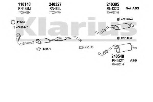 KLARIUS 720204E Система випуску ОГ