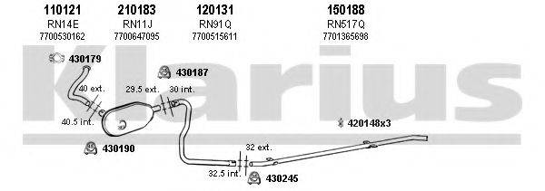 KLARIUS 720239E Система випуску ОГ