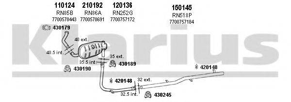 KLARIUS 720246E Система випуску ОГ