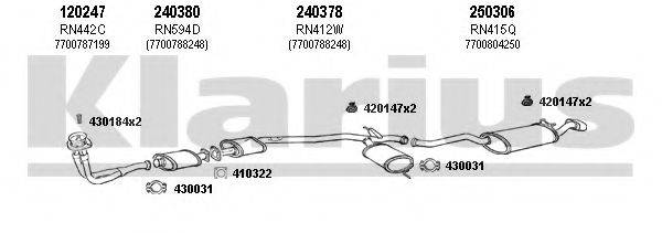KLARIUS 720316E Система випуску ОГ
