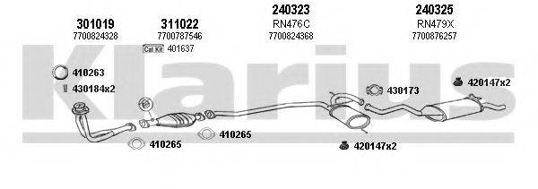 KLARIUS 720492E Система випуску ОГ