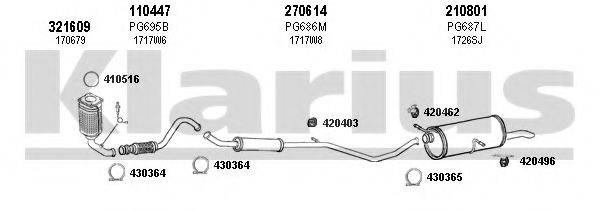 KLARIUS 630774E Система випуску ОГ