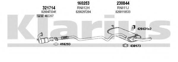 KLARIUS 720851E Система випуску ОГ