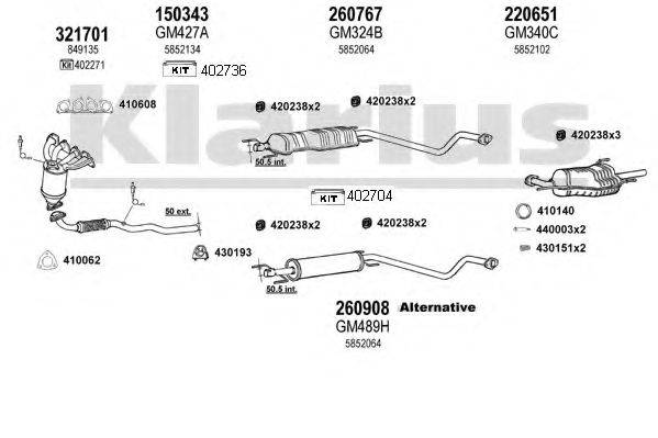 KLARIUS 391375E Система випуску ОГ