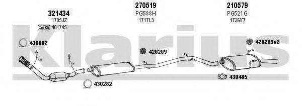 KLARIUS 630782E Система випуску ОГ