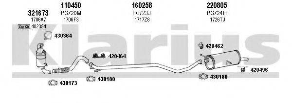 KLARIUS 630818E Система випуску ОГ