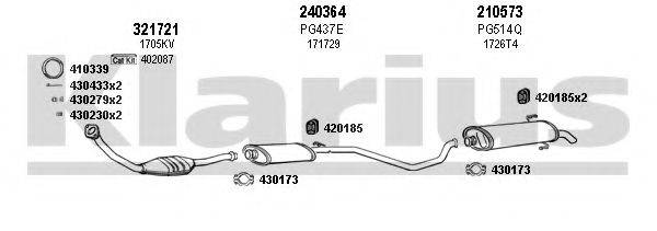 KLARIUS 630852E Система випуску ОГ