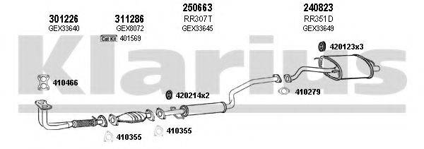KLARIUS 120358E Система випуску ОГ