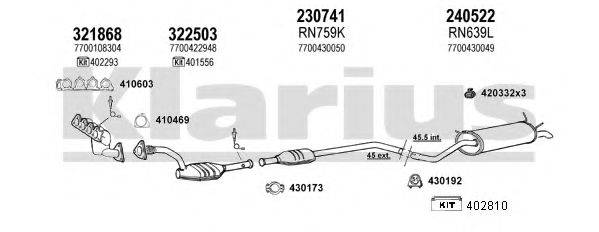KLARIUS 720881E Система випуску ОГ