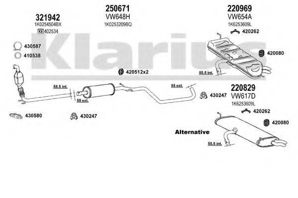 KLARIUS 931131E Система випуску ОГ