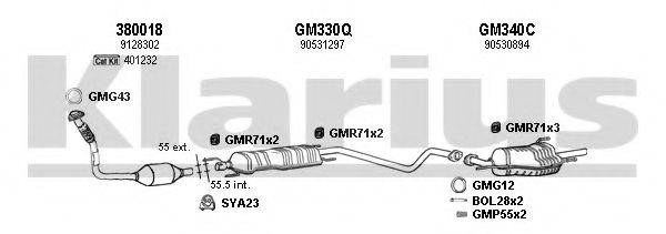 KLARIUS 391235U Система випуску ОГ