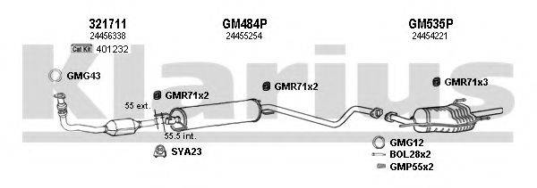 KLARIUS 391407U Система випуску ОГ