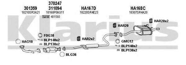 KLARIUS 420143U Система випуску ОГ