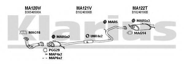 KLARIUS 570057U Система випуску ОГ