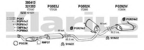 KLARIUS 630536U Система випуску ОГ