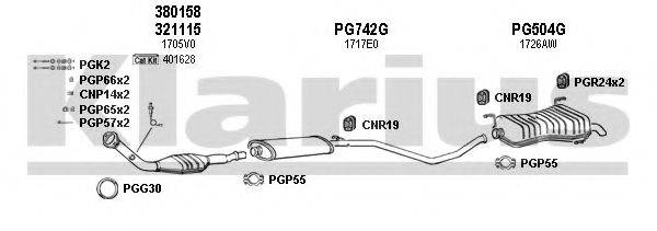 KLARIUS 630629U Система випуску ОГ