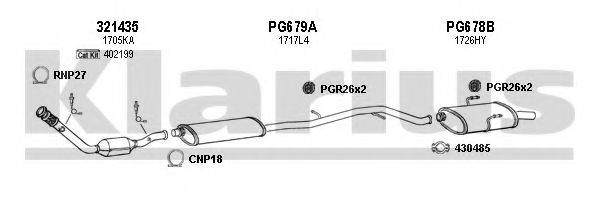 KLARIUS 630750U Система випуску ОГ