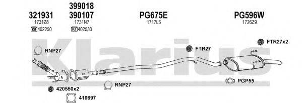 KLARIUS 630752U Система випуску ОГ
