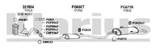 KLARIUS 630764U Система випуску ОГ