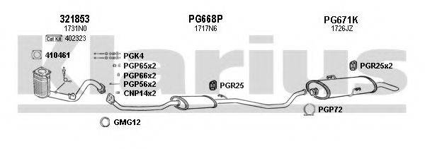 KLARIUS 630769U Система випуску ОГ