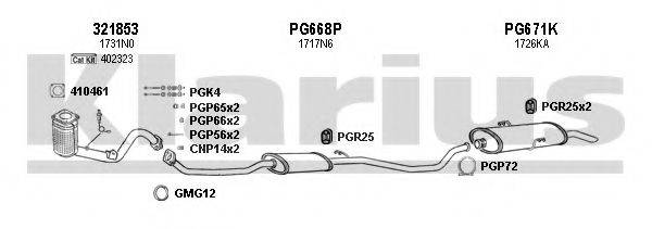 KLARIUS 630770U Система випуску ОГ