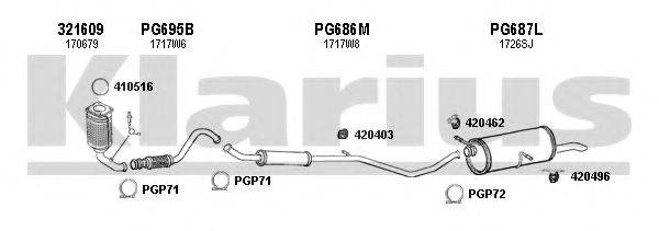 KLARIUS 630774U Система випуску ОГ