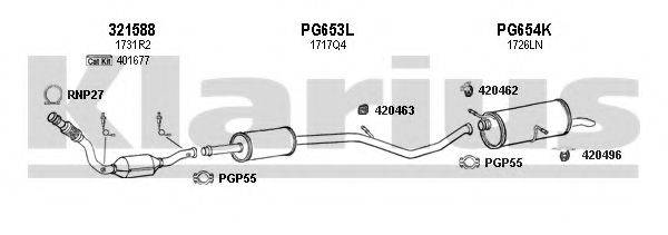 KLARIUS 630780U Система випуску ОГ