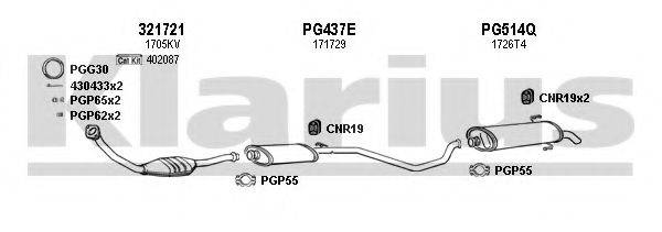 KLARIUS 630852U Система випуску ОГ