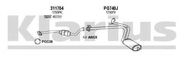 KLARIUS 630855U Система випуску ОГ
