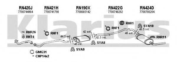 KLARIUS 720426U Система випуску ОГ