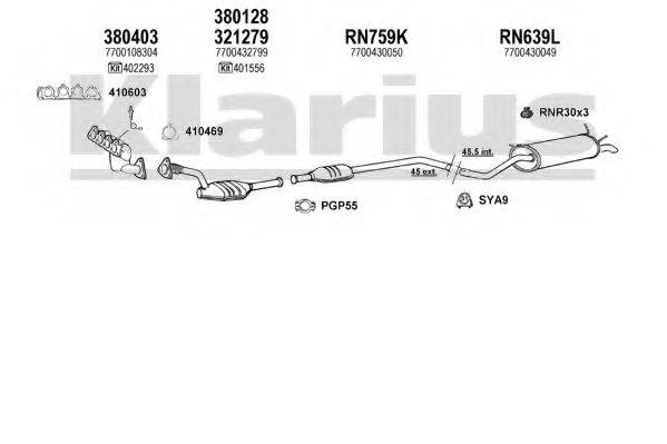 KLARIUS 720805U Система випуску ОГ