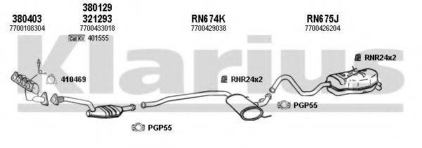 KLARIUS 720832U Система випуску ОГ
