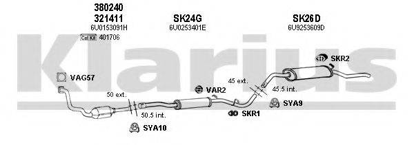 KLARIUS 780015U Система випуску ОГ